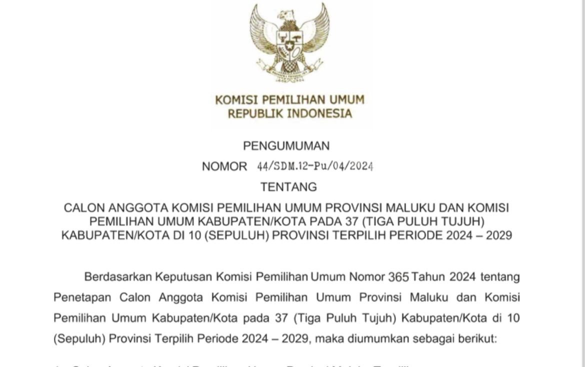 Ini Daftar Komisioner Kpu Kabupaten Kota Kaltim Terpilih Periode 2024