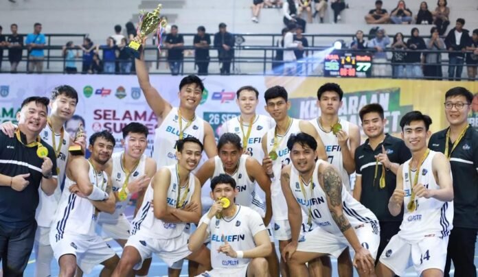 Illustrasi Gelaran turnamen Bola Basket Piala Gubernur Kaltim 2024.